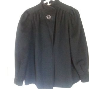 ASHLEN SCOTT 100% WOOL BLACK JACKET